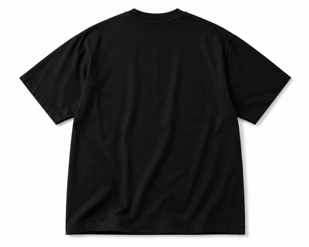 Oversized Black Graphic T-Shirt – Plain Back Edition - Darkdxb