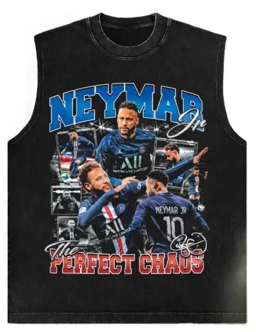 Perfect Chaos Graphic Muscle Tee — Neymar Jr Edition - Darkdxb