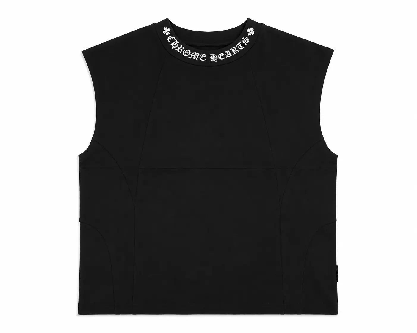 Chrome Hearts Inspired Premium Black Sleeveless Tank Top