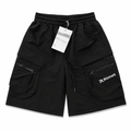 Premium Black Techwear Cargo Shorts – Multi-Pocket Utility Streetwear - Darkdxb