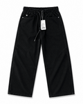 Premium Black Wide-Leg Denim Pants – Relaxed Fit Streetwear Jeans - Darkdxb