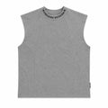Premium Heather Grey Oversized Sleeveless Tank Top - Darkdxb
