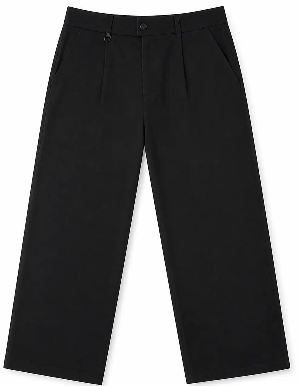 Navy Utility Straight-Leg Trousers — Dark Edition