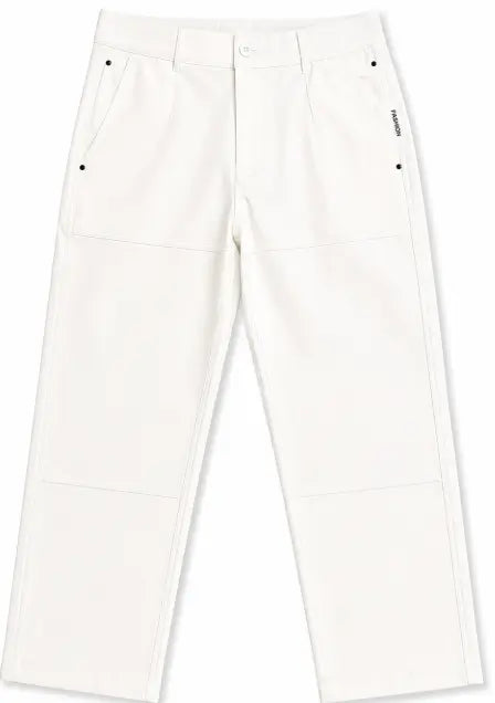 Off-White Pleated Wide-Leg Trousers — Quiet Luxury Edition