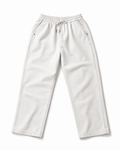Premium Off-White Relaxed Fit Sweatpants – Unisex Straight Leg Casual Joggers - Darkdxb