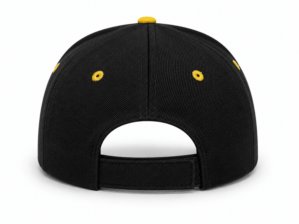 Real Madrid Black & Gold Adjustable Baseball Cap - Darkdxb