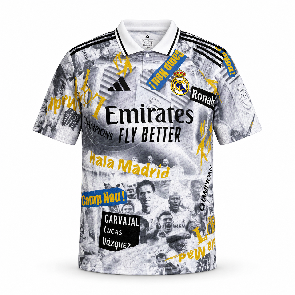 Real Madrid Legends Edition Jersey – White Graphic | Darkdxb
