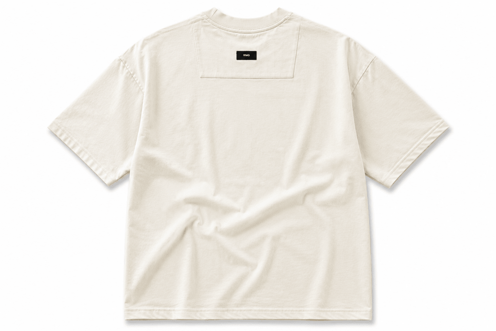 RMG Minimalist Oversized Off-White T-Shirt - Darkdxb