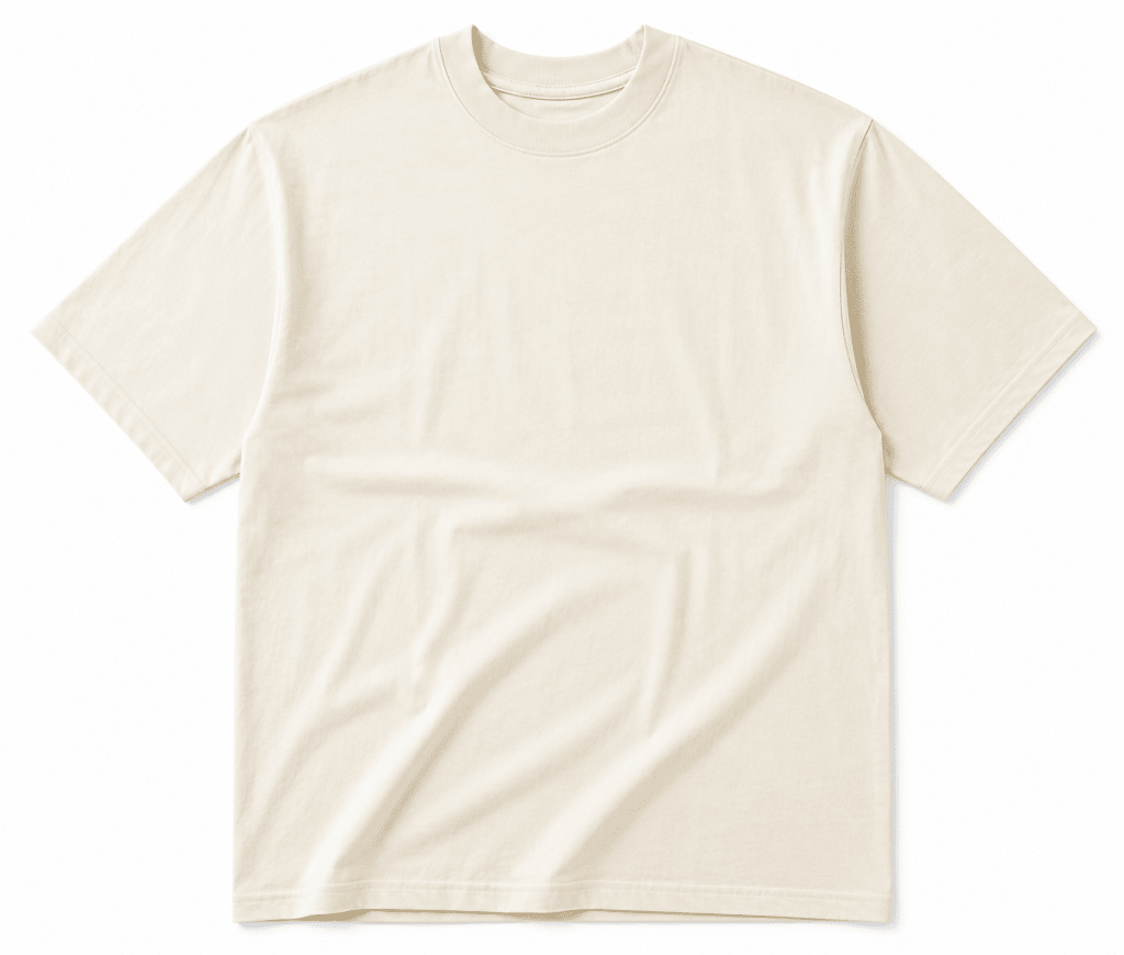 RMG Minimalist Oversized Off-White T-Shirt - Darkdxb
