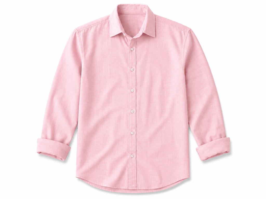 RMZ Light Pink Casual Button-Up Shirt – Smart Casual Everyday Wear - Darkdxb