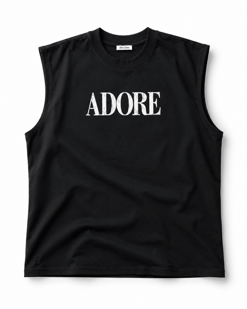 Stand Firmly Graphic Sleeveless Oversized Muscle Tank – Premium Black Streetwear Tee - Darkdxb