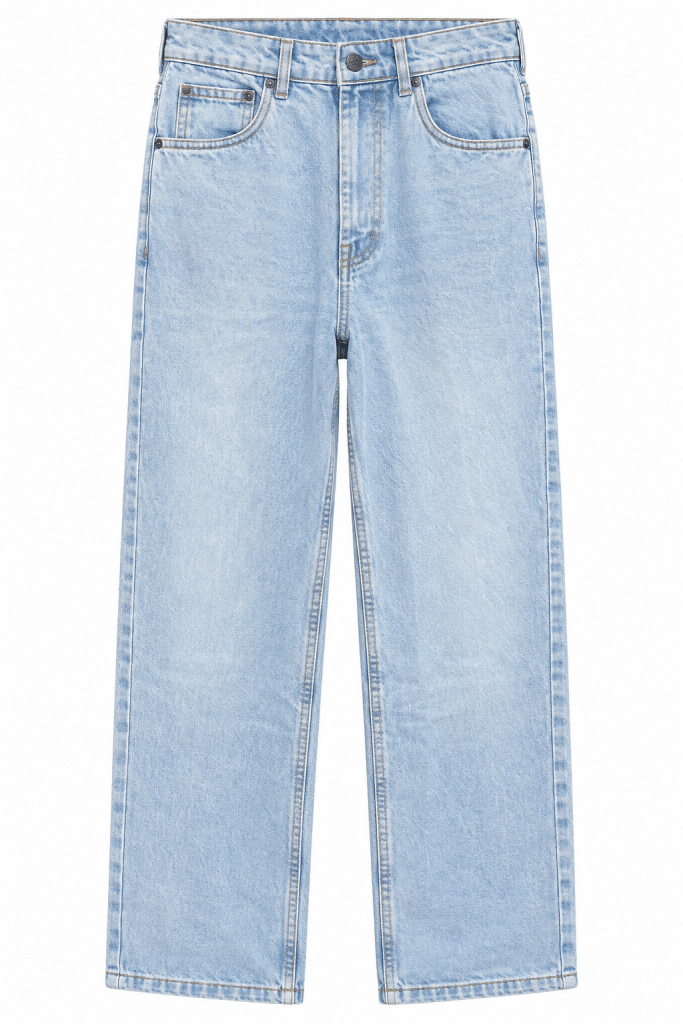 STWD Light Wash Baggy Jeans - Darkdxb