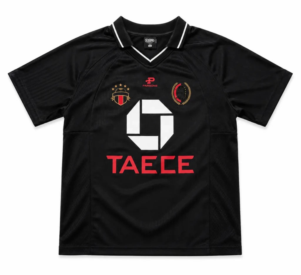 TAECE Elite Black Performance Football Jersey - Darkdxb
