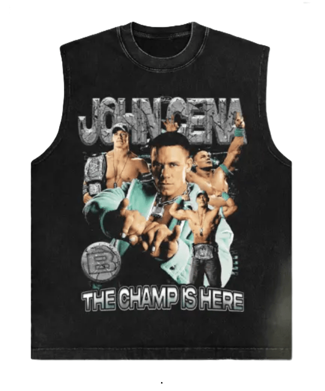 The Champ Is Here Graphic Muscle Tee — John Cena Edition - Darkdxb
