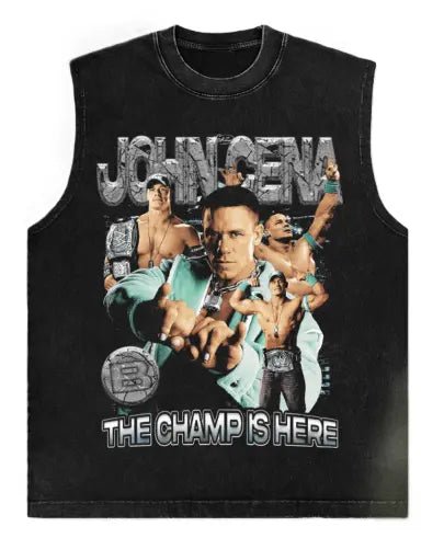 The Champ Is Here Graphic Muscle Tee — John Cena Edition - Darkdxb