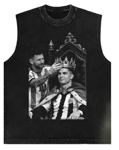 The Coronation Graphic Muscle Tee — Dark Edition - Darkdxb