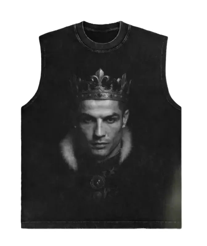 The King Graphic Muscle Tee — Dark Edition - Darkdxb