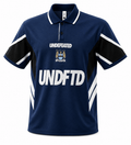UNDFTD Navy Performance Streetwear Polo Jersey - Darkdxb