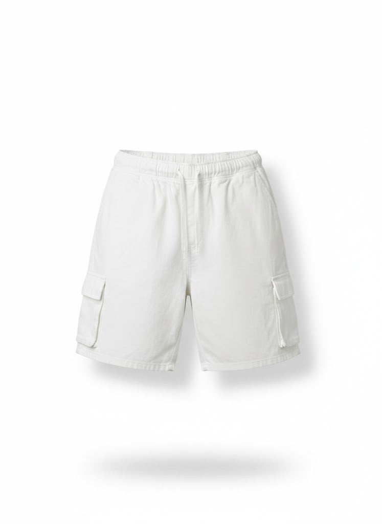 Summit White Utility Cargo Shorts – Heavyweight Edition