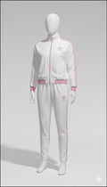 Adidas White And Pink Tracksuit