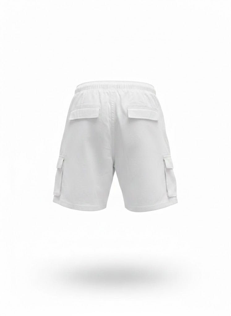 Summit White Utility Cargo Shorts – Heavyweight Edition