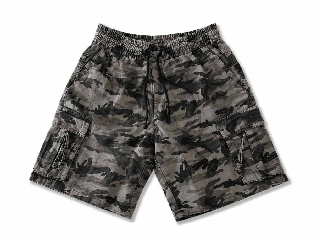 Urban Camo Cargo Shorts – Utility Streetwear Edition - Darkdxb