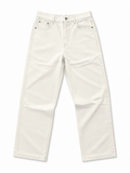 Urban Off-White Wide Leg Denim Jeans – Premium Relaxed Fit Everyday Pants - Darkdxb