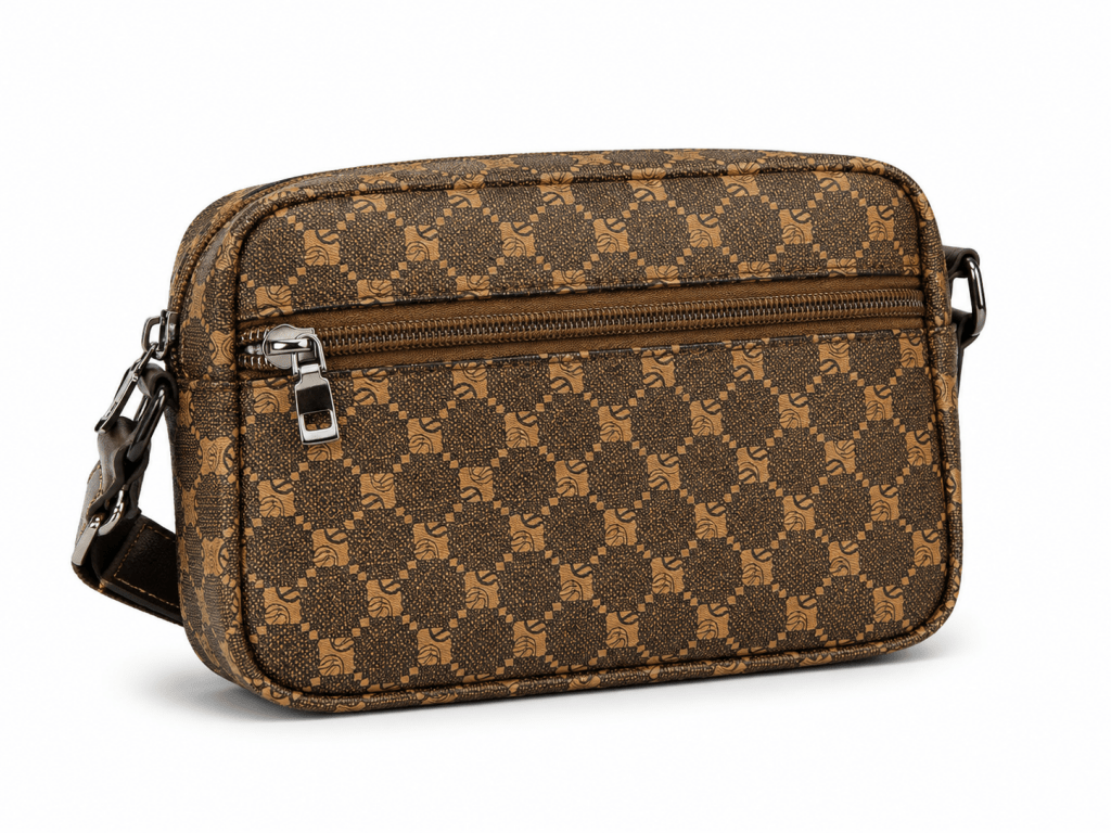 Vintage Monogram Crossbody Utility Bag – Brown - Darkdxb