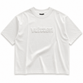 Vuitton Embossed White Oversized T-Shirt – Premium Heavyweight Cotton - Darkdxb