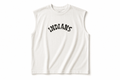 White Graphic Sleeveless Muscle Tee – Brushstroke Edition - Darkdxb