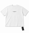 White Oversized Graphic T-Shirt – Sample Sale Back Print Streetwear Tee - Darkdxb