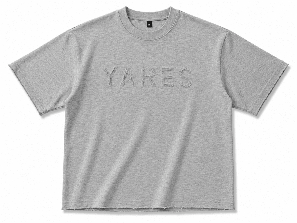 Yares Heather Grey Oversized T-Shirt – Premium Minimal Streetwear Tee - Darkdxb
